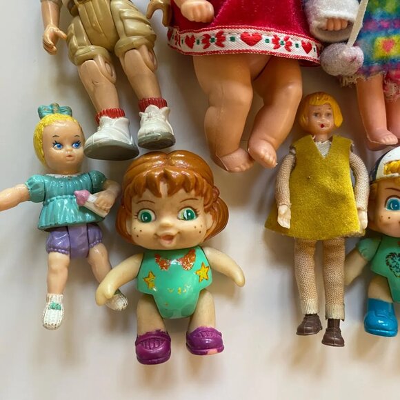 Vintage Small Dolls Lot Girls Kids Toys 1980s 1990s Barbie Quints Random - Picture 2 of 6